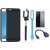 Redmi Y1 Lite Soft Silicon Slim Fit Back Cover with Free Selfie Stick, Tempered Glass, LED Light and OTG Cable