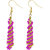 JewelMaze Purple Beads Gold Plated Dangler Earrings-AAB1542