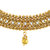 Asmitta Sparkling Gold Plated Choker Style Necklace Set With Mangtikka For Women