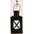 Anasa Metal Decorative Hut Lanterns Tealight candle Holder Black 8.5 inch Wedding Celebration And decoration With T-ligh