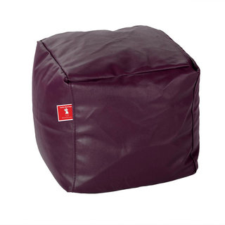 Comfy Bean Bags - Bean Bag Footrest - For Outdoors - Size Medium - Filled With Beans Filler ( Wine )