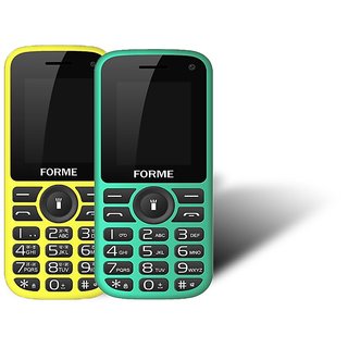 Forme N5+(Combo Of 2 Selfie Phones) Green+Black With Ye
