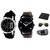 WBAC.IN-2.4 Pack of Two Analogue Wrist Watch With Wallet,Belt and Shades For Boys And Men