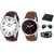 DCH Combo of Two Analogue Wrist Watch With Wallet,Belt and Shades For Boys And Men