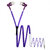 Canorous TE-106 Purple Zipper Wired Headset with Mic