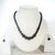 SMART STRINGS Black Graded Beads Jewelry Necklace Set (Size- 16 inches)