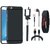 Oppo A57 Silicon Anti Slip Back Cover with Selfie Stick, Digtal Watch, Earphones and USB Cable
