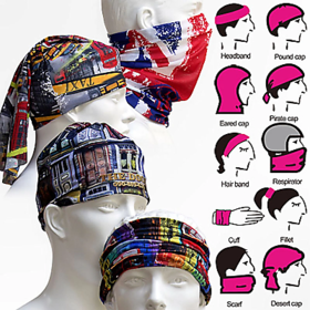 Unisex Multi Color Headwear Bandana