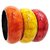 muccasacra Top Selling Multipurpose Festive Charm Wooden Bangles (pack of 3) Size 2.8