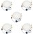 Galaxy 12 watt LED Round Panel Light Ceiling POP Down Indoor Light LED 3D Effect Lighting (Double Color) Blue amp White pack of 5