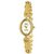HWT Oval Dial Gold Metal Analog Watch For Women