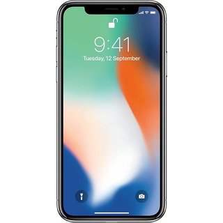                       Apple iPhone X (3 GB/64 GB/Silver)                                              