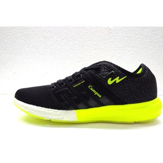 Buy Campus Black \u0026 Green Running Shoes 