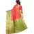 Meia Green Cotton Self Design Festive Saree With Blouse