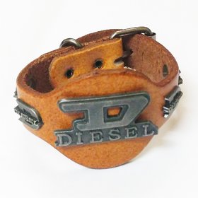 Disel Leather Studded Color Bracelet