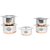 Taluka Stainless Steel Copper Bottom Topes with Lid Steel Topia 5 PCS COMBO SET  1,1.5,2,3,3.5 Liter in One set KITCHEN