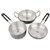 Taluka Pure Aluminium Multi Purpose Set Of 3 Kitchen Combo Lightening Deal 3 In 1 Fry Pan Kadai And Sauce Pan