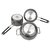 Taluka Pure Aluminium Multi Purpose Set Of 3 Kitchen Combo Lightening Deal 3 In 1 Fry Pan Kadai And Sauce Pan