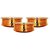 Taluka (5.1quot x 1.8quot Inches approx) Handmade Copper Serving Handi / Pot Steel Inside 300 ML Restaurant Ware Hotel Ware Home Ware Pcak Of 3
