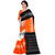 Ajira Orange Bhagalpuri Silk Self Design Saree With Blouse