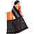 Ajira Orange Bhagalpuri Silk Self Design Saree With Blouse