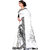 Ajira White Bhagalpuri Silk Self Design Saree With Blouse