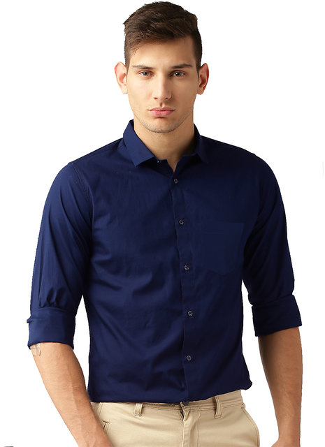 formal dress for men blue shirt