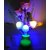 Mushroom Led Night Lamp With Green Pot Orange Roses with Automatic Color changing  Power Saving Sensors