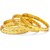 Jewels Kafe Designer Golden Bangles Combo Set of 4