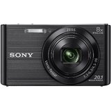 Sony DSC W830 Cyber-shot 20.1 MP Point and Shoot Camera (Black) with 8x Optical Zoom, Memory Card 16GB and Camera Case
