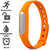 Bingo TW02 Heart Rate Monitoring Waterproof Smart Tracker Band- Orange