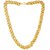 Fashion Frill Lotus Design Double Coated Designer Fancy Daily Wear Gold Plated Metal Neck Chain For Men Boys(FF319)