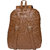 Brown PU Casual Backpacks