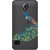 Snooky Printed Peacock Mobile Back Cover of LYF Flame 2 - Multicolour