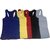 fashion Tank Tops (Pack Of Five Colours Grey Royal Blue Yellow Black Red)