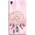 FUSON Designer Back Case Cover For Sony Xperia Z2 (5.2 Inches) (Pink Circle Design Birds Feathers Diamonds Ruby )