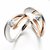 SILVERISH 92.5 Silver Couple Band Platinum Plated Silver Ring Set SCBR8-P