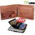 V-Luma 100 Genuine Brown Leather Wallet for Men's with Free Aluminum Credit Car