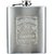 Jack Daniels Design Embossed 10oz (295 ML), Stainless Steel Hip Flask - Alcoholic Beverage Holder