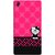 FUSON Designer Back Case Cover For Sony Xperia Z2 (5.2 Inches) (Small Cute Pink Red Paper Bubbles Circles Valentine)