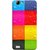 FUSON Designer Back Case Cover For Vivo X3S (Water Droplets Multicolour Blue Red Pink Sky )