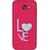 FUSON Designer Back Case Cover For Samsung Galaxy A7 2017 (Best Gift For Valentine Friends Lovers Couples Baby Pink Red )