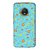 FUSON Designer Back Case Cover For Motorola Moto G5 Plus (Grey Yellow Red Small Checks Background Fresh Flowers)
