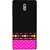 FUSON Designer Back Case Cover For Nokia 3 (White Pack Craft Paper Dots Black Background)