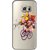 Snooky Printed Teddy Flower Mobile Back Cover of Samsung Galaxy S6 Edge - Multicolour