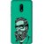 FUSON Designer Back Case Cover For Nokia 6 (Full Thick Black Beard Man Men Glasses Mustache)