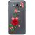 Snooky Printed Rose Mobile Back Cover of Samsung Galaxy On8 - Multicolour