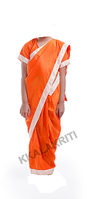 Meera Or Seeta Saree Orange Color For Girls