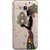 Snooky Printed Green Lady Mobile Back Cover of Samsung Galaxy J3 Pro - Multicolour
