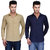 Ankur Enterprises Solid Casual Poly-Cotton Shirts pack of 2